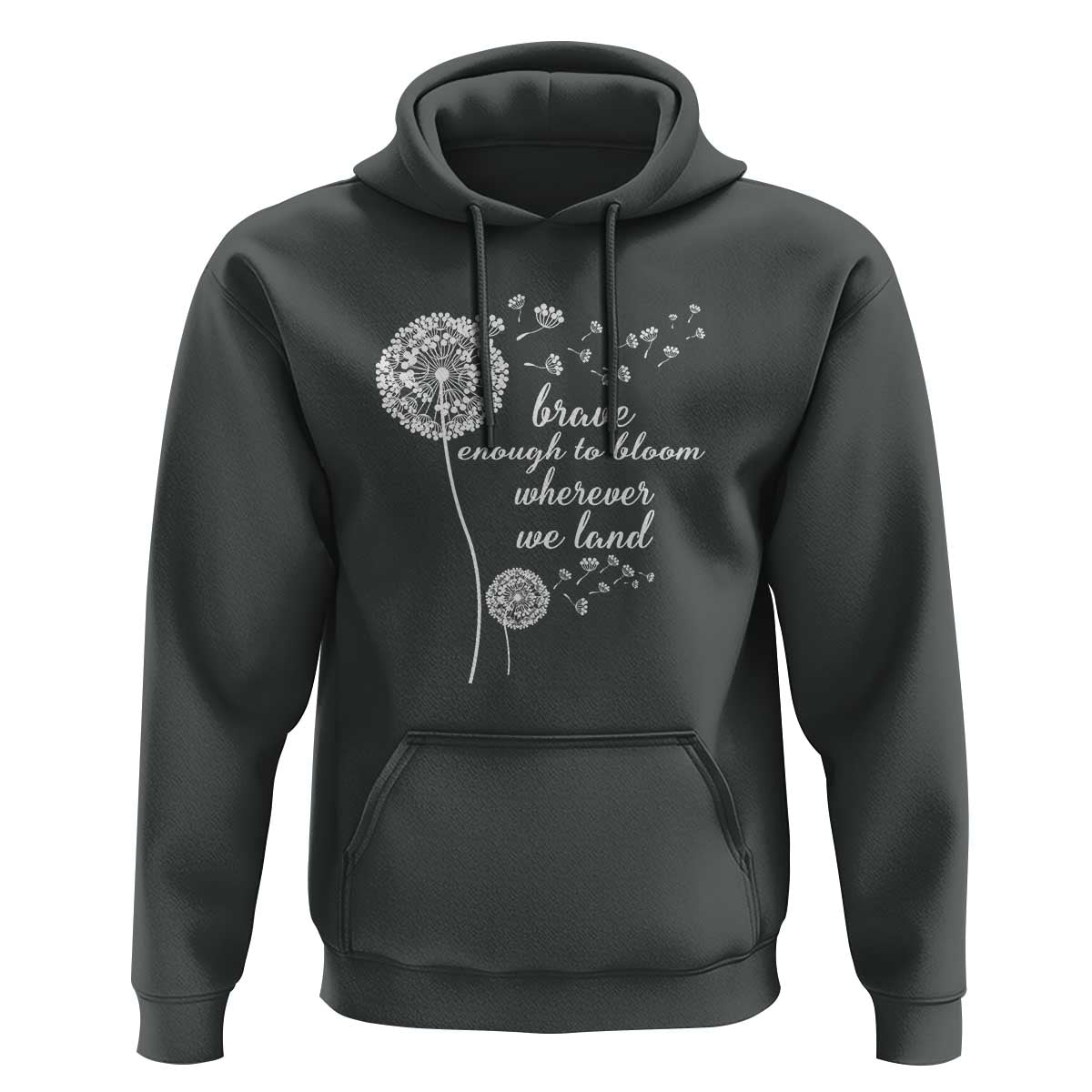 Purple Up For Military Kids Hoodie Brave Enough To Bloom Wherever We Land Month of Military Child
