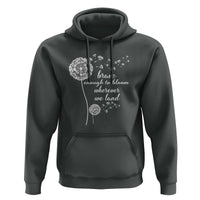 Purple Up For Military Kids Hoodie Brave Enough To Bloom Wherever We Land Month of Military Child