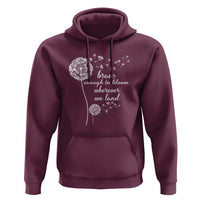 Purple Up For Military Kids Hoodie Brave Enough To Bloom Wherever We Land Month of Military Child