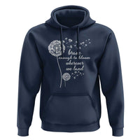 Purple Up For Military Kids Hoodie Brave Enough To Bloom Wherever We Land Month of Military Child