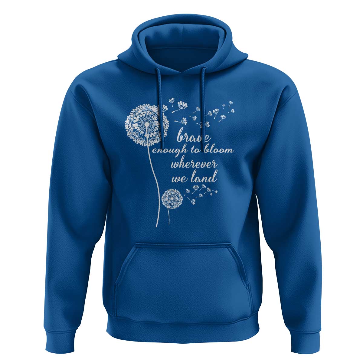 Purple Up For Military Kids Hoodie Brave Enough To Bloom Wherever We Land Month of Military Child