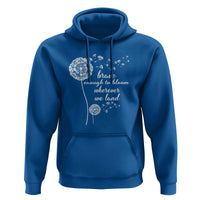 Purple Up For Military Kids Hoodie Brave Enough To Bloom Wherever We Land Month of Military Child