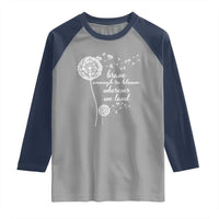 Purple Up For Military Kids Raglan Shirt Brave Enough To Bloom Wherever We Land Month of Military Child
