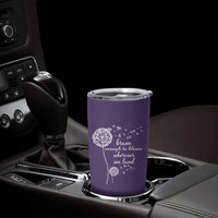 Purple Up For Military Kids Tumbler Cup Brave Enough To Bloom Wherever We Land Month of Military Child