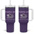 Purple Up For Military Kids Tumbler With Handle Military Child Month Dinosaur American Flag