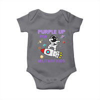 Purple Up For Military Kids Baby Onesie Military Child Month Astronaut Outer Space