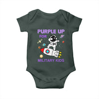 Purple Up For Military Kids Baby Onesie Military Child Month Astronaut Outer Space
