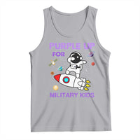 Purple Up For Military Kids Tank Top Military Child Month Astronaut Outer Space