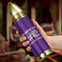 Purple Up For Military Kids Bullet Tumbler Month of Military Child Kids Air Force US Flag