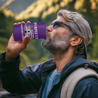 Purple Up For Military Kids 4 in 1 Can Cooler Tumbler Month of Military Child Kids Air Force US Flag