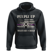 Purple Up For Military Kids Hoodie Month of Military Child Kids Air Force US Flag