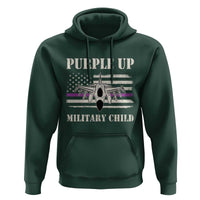Purple Up For Military Kids Hoodie Month of Military Child Kids Air Force US Flag