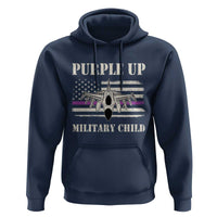 Purple Up For Military Kids Hoodie Month of Military Child Kids Air Force US Flag