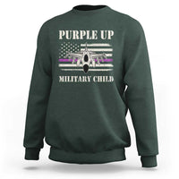 Purple Up For Military Kids Sweatshirt Month of Military Child Kids Air Force US Flag