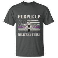 Purple Up For Military Kids T Shirt Month of Military Child Kids Air Force US Flag