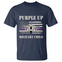 Purple Up For Military Kids T Shirt Month of Military Child Kids Air Force US Flag