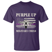 Purple Up For Military Kids T Shirt Month of Military Child Kids Air Force US Flag