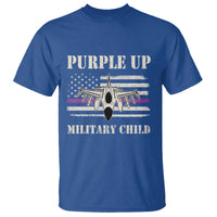 Purple Up For Military Kids T Shirt Month of Military Child Kids Air Force US Flag