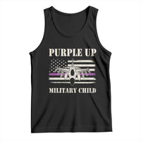 Purple Up For Military Kids Tank Top Month of Military Child Kids Air Force US Flag