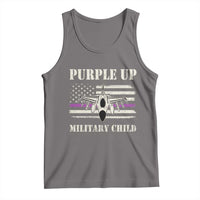 Purple Up For Military Kids Tank Top Month of Military Child Kids Air Force US Flag