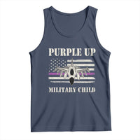 Purple Up For Military Kids Tank Top Month of Military Child Kids Air Force US Flag