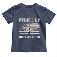 Purple Up For Military Kids Toddler T Shirt Month of Military Child Kids Air Force US Flag