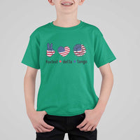 Funny Foxtrots Delta Tangos T Shirt For Kid American Flag Peace Sign Heart Sunflower