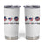 Funny Foxtrots Delta Tangos Tumbler Cup American Flag Peace Sign Heart Sunflower