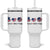 Funny Foxtrots Delta Tangos Tumbler With Handle American Flag Peace Sign Heart Sunflower