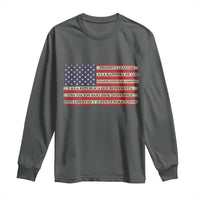 Spanish Pledge of Allegiance USA Flag Vintage Patriotic Graphic Long Sleeve Shirt American Patriot Promesa de Lealtad