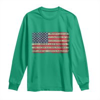 Spanish Pledge of Allegiance USA Flag Vintage Patriotic Graphic Long Sleeve Shirt American Patriot Promesa de Lealtad