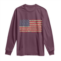 Spanish Pledge of Allegiance USA Flag Vintage Patriotic Graphic Long Sleeve Shirt American Patriot Promesa de Lealtad