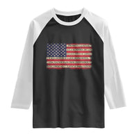 Spanish Pledge of Allegiance USA Flag Vintage Patriotic Graphic Raglan Shirt American Patriot Promesa de Lealtad