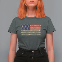 Spanish Pledge of Allegiance USA Flag Vintage Patriotic Graphic T Shirt For Women American Patriot Promesa de Lealtad