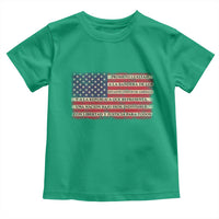 Spanish Pledge of Allegiance USA Flag Vintage Patriotic Graphic Toddler T Shirt American Patriot Promesa de Lealtad
