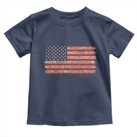 Spanish Pledge of Allegiance USA Flag Vintage Patriotic Graphic Toddler T Shirt American Patriot Promesa de Lealtad