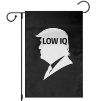 Low IQ Political Silhouette Profile Humor Garden Flag Satirical Politics Subtle Hate