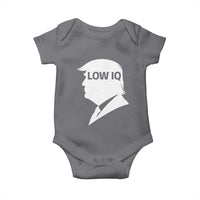 Low IQ Political Silhouette Profile Humor Baby Onesie Satirical Politics Subtle Hate