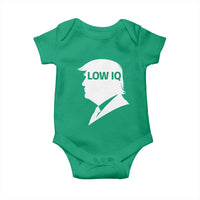 Low IQ Political Silhouette Profile Humor Baby Onesie Satirical Politics Subtle Hate