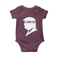 Low IQ Political Silhouette Profile Humor Baby Onesie Satirical Politics Subtle Hate