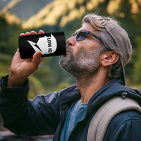 Low IQ Political Silhouette Profile Humor 4 in 1 Can Cooler Tumbler Satirical Politics Subtle Hate