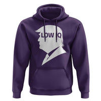Low IQ Political Silhouette Profile Humor Hoodie Satirical Politics Subtle Hate