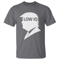 Low IQ Political Silhouette Profile Humor T Shirt Satirical Politics Subtle Hate