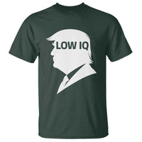 Low IQ Political Silhouette Profile Humor T Shirt Satirical Politics Subtle Hate