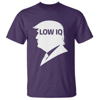 Low IQ Political Silhouette Profile Humor T Shirt Satirical Politics Subtle Hate