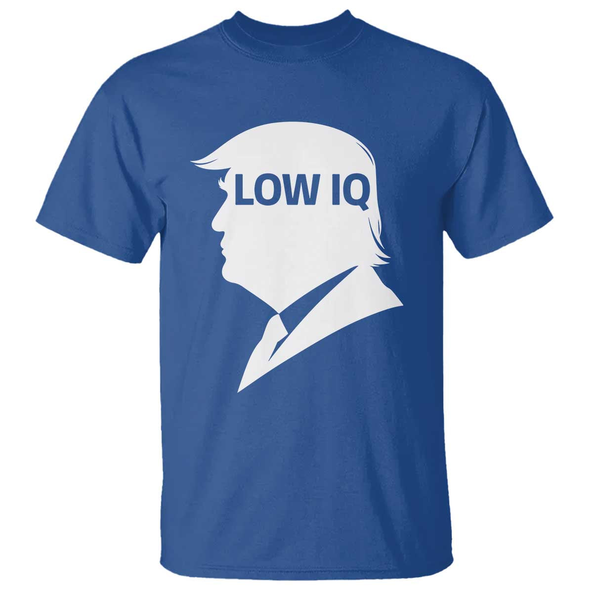 Low IQ Political Silhouette Profile Humor T Shirt Satirical Politics Subtle Hate