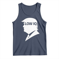 Low IQ Political Silhouette Profile Humor Tank Top Satirical Politics Subtle Hate