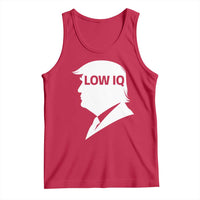 Low IQ Political Silhouette Profile Humor Tank Top Satirical Politics Subtle Hate
