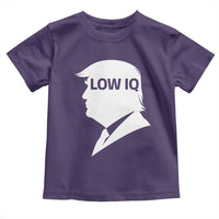 Low IQ Political Silhouette Profile Humor Toddler T Shirt Satirical Politics Subtle Hate