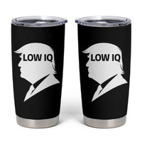 Low IQ Political Silhouette Profile Humor Tumbler Cup Satirical Politics Subtle Hate